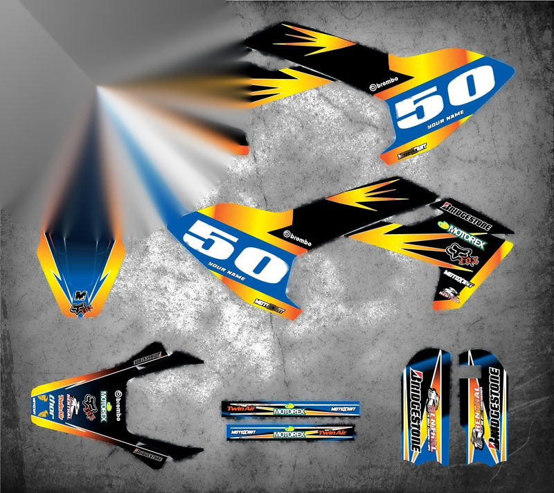 Husqvarna TC 50 (2016-2019) DIGGER Style Decal Custom Graphics Kit