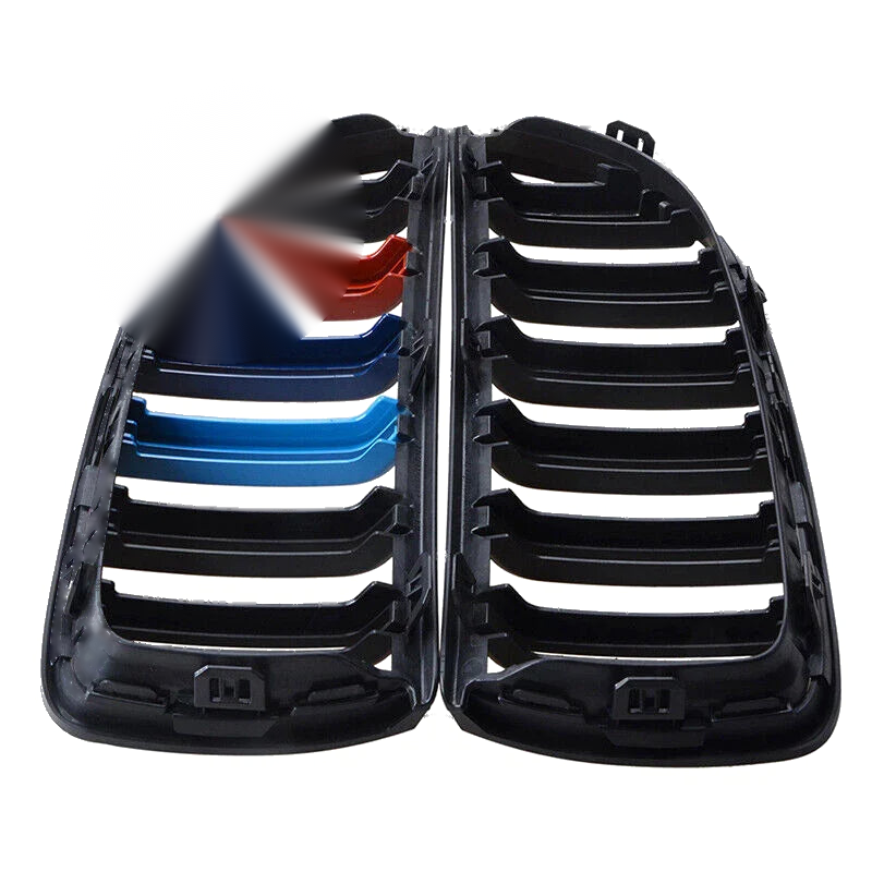 BMW 3 Series E90 E91 Matte Black M Color Front Kidney Grille (2007-2013)