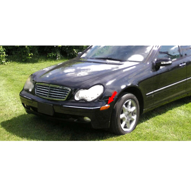 Benz C-Class Left Side Marker Light Amber Lens (2001-2007)