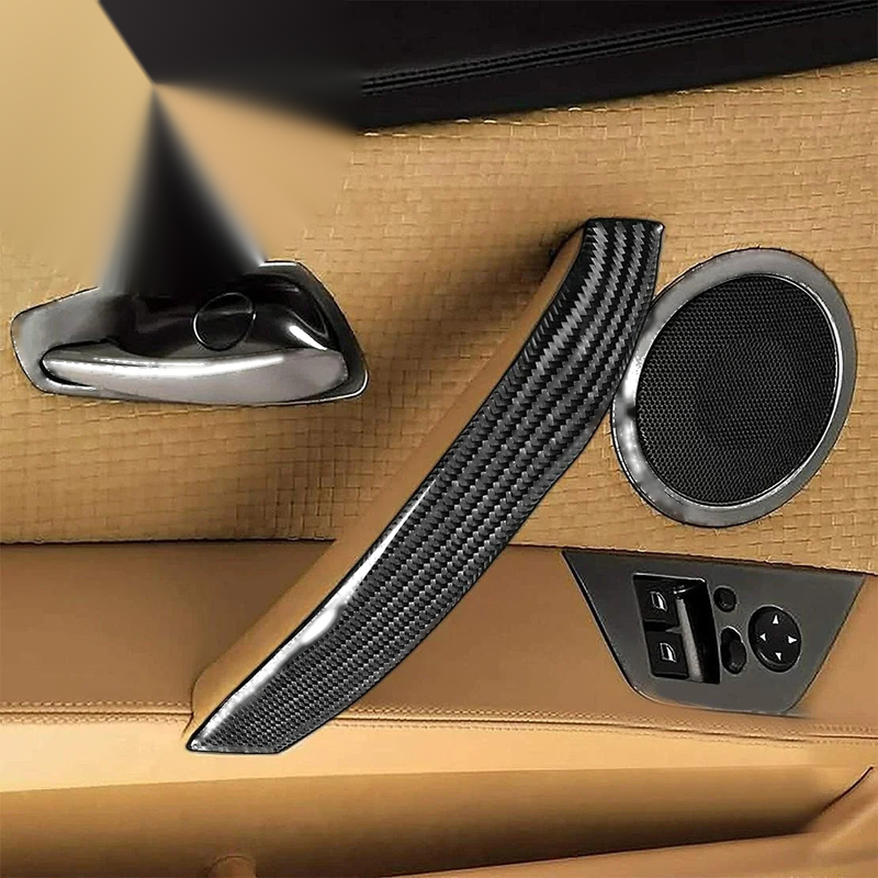 BMW Z4 E85 Carbon Fiber Inner Front Door Pull Cover Trim (2003-2008)
