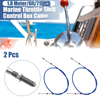 Make 2 x 6ft 1.8m 71in Marine Throttle Shift Remote Control Box Cable Blue