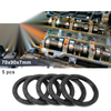 MakeModel Oil Seal 70x90x7mm Black 5 Pcs Ring Rotary Shaft Nitrile Rubber