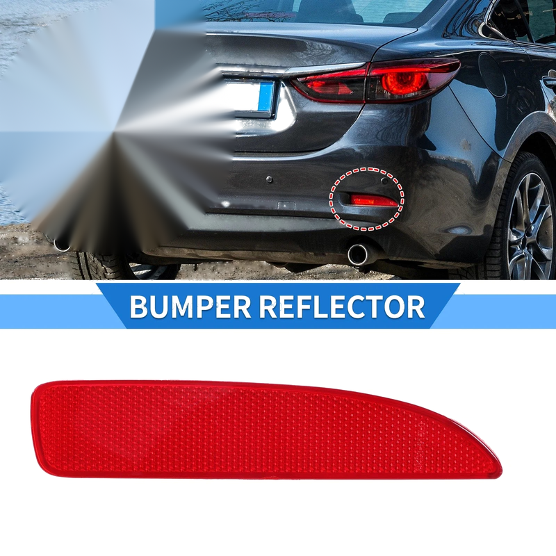 Mazda 3 (2016-2018) Red Rear Right Bumper Reflector