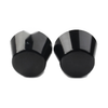 Harley Sportster Dyna Road Glide Black Front Axle Cap Nut Covers (2004-2023)