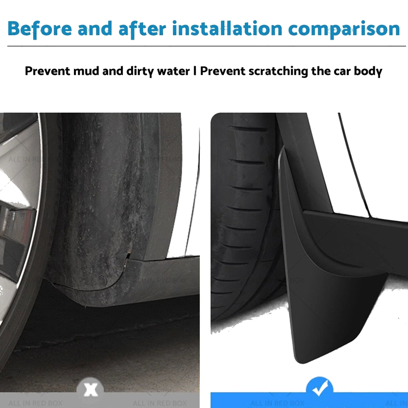 Tesla Model 3 Mud Flaps Splash Guards (2023-2025)