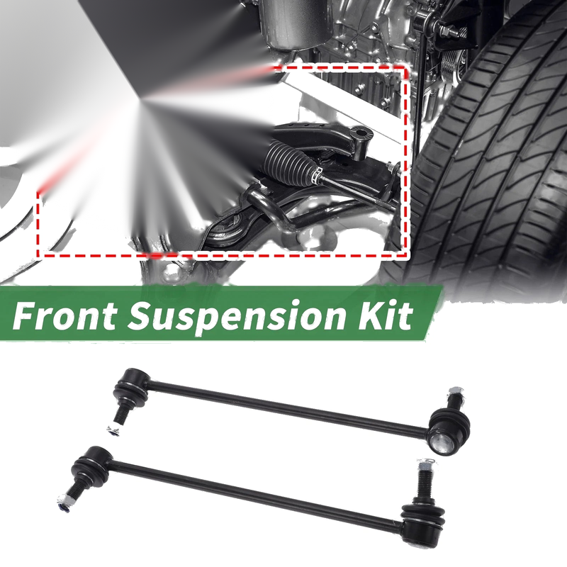 Kia Sorento 6 Pcs Front Outer Tie Rod Ends & Sway Bar Links (2011-2020)