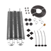 Universal Cars 4 Row Transmission Oil Cooler Radiator + Hose Mounting Kit