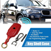 BMW 4 x Button Key Fob Case Cover Protector Faux Leather Blue