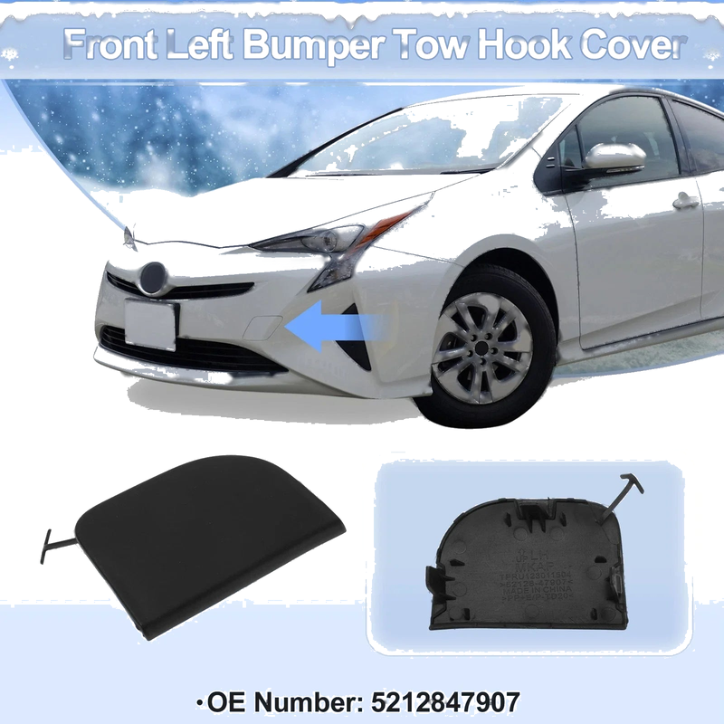 Toyota Prius Left Front Tow Hook Cover Cap (2012–2015)