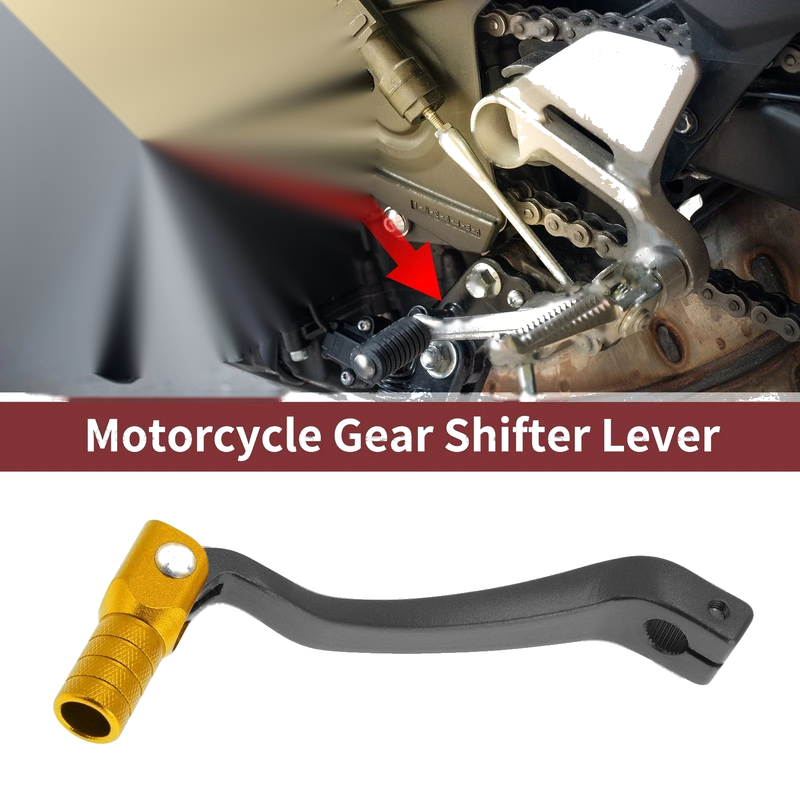 Kayo T6 Shifter Lever Folding Gear Titanium/Gold Tone
