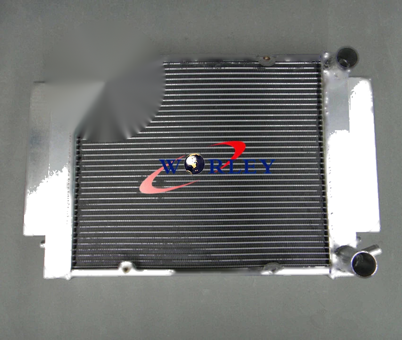 Mazda RX2 RX3 RX4 RX5 RX7 Aluminum Radiator & Fan Shroud (1970-1985)
