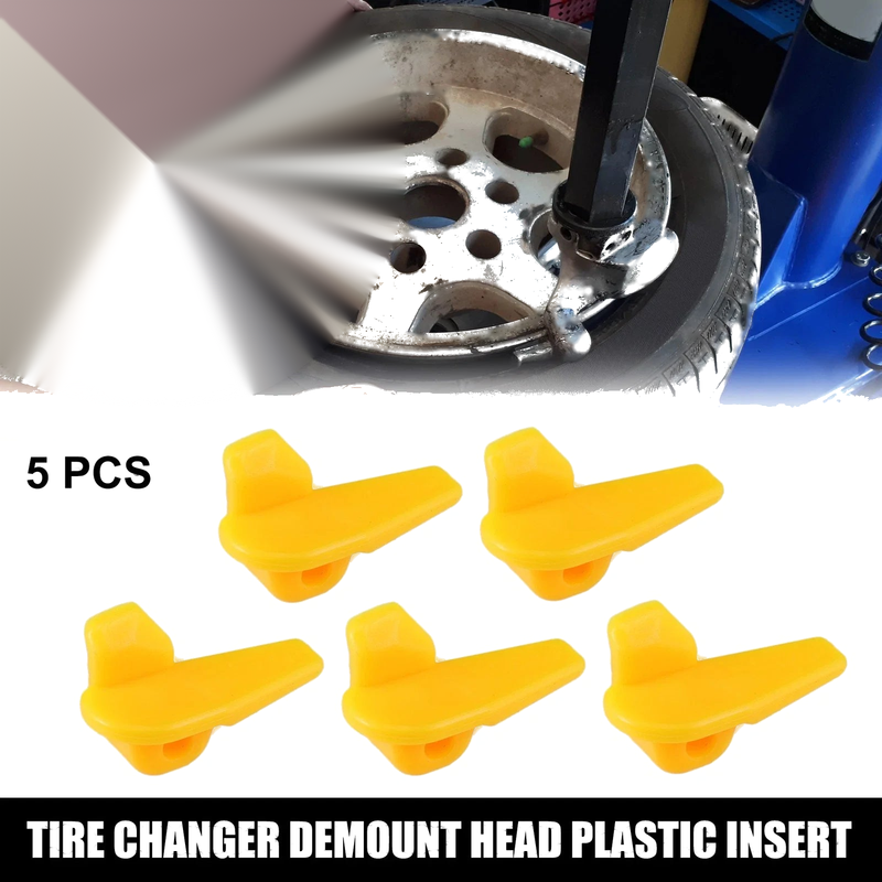 Motorcycle 5 x Tire Changer Demount Head Plastic Insert 1.77x1.10x1.02 in