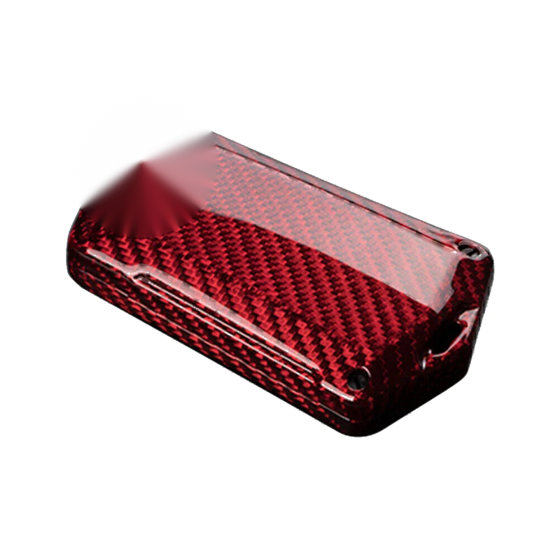 Toyota Alphard RAV4 Hilux Red Carbon Fiber Key Fob Case Cover