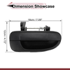 Hyundai Accent Rear Right Black ABS Exterior Door Handle (2010-2017)