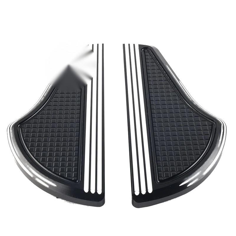 Harley Touring (1993-2023) Black Aluminum Rear Passenger Floorboards