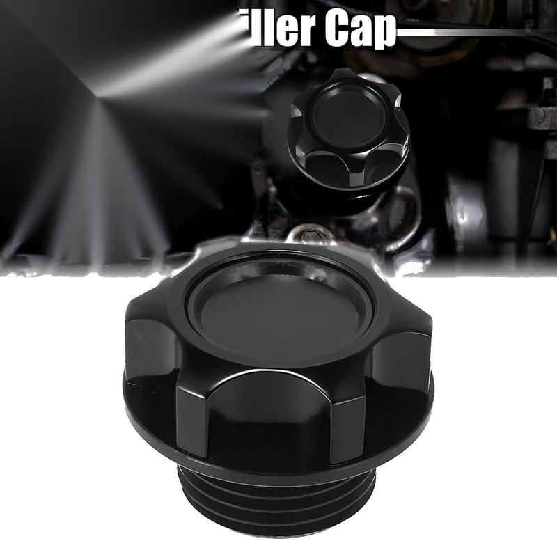 Toyota Reiz Gas Engine Oil Filler Cap Cover Black Aluminum Alloy