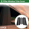 BMW X3 8 Pcs Black Door Pillar Window Trim (2011-2017)