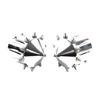 Harley Touring Road King Street Glide CNC Cut Front Axle Cap Nut Covers (2009-2023)