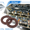 Oil Seal 40x62x7mm Brown 2 x Pcs