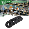 Oil Seal NBR Rubber 30x65x8mm High Pressure Black 5 Pcs