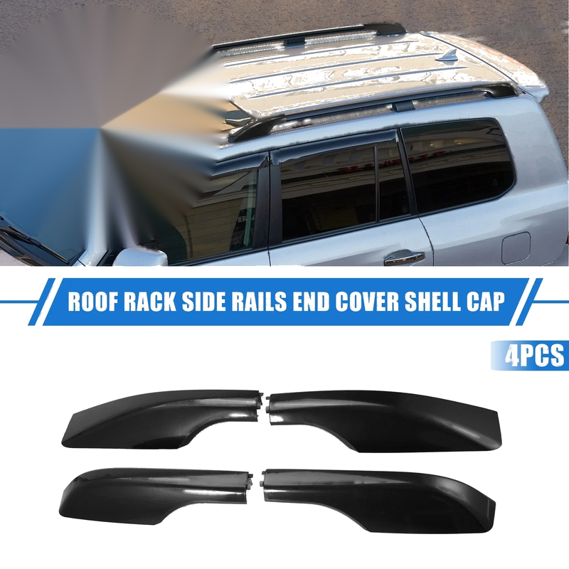 Toyota Land Cruiser 4pcs Roof Rack Side Rails End Cover (2008–2021)