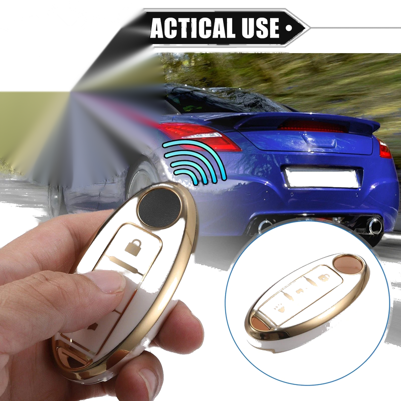 Nissan Altima Armada 3 x Keyless Key Fob Shell Cover Case (2002-2023)