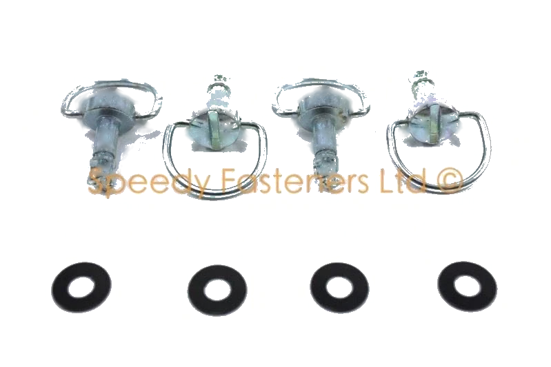Motorcycle Dzus Bolts /4 x /Dzus Fasteners Quick Release Quarter Turn 17mm