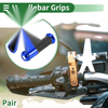Motorcycle 7/8" 22mm Motorcycle Hand Grips Aluminum Alloy Blue