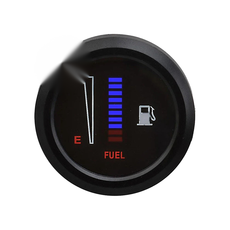 Universal Car 2" 52mm LED Digital Fuel Level Meter Gauge