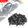 Toyota 40pcs Plastic Bolt Rivets Gray Trim Panel Retainer Clips