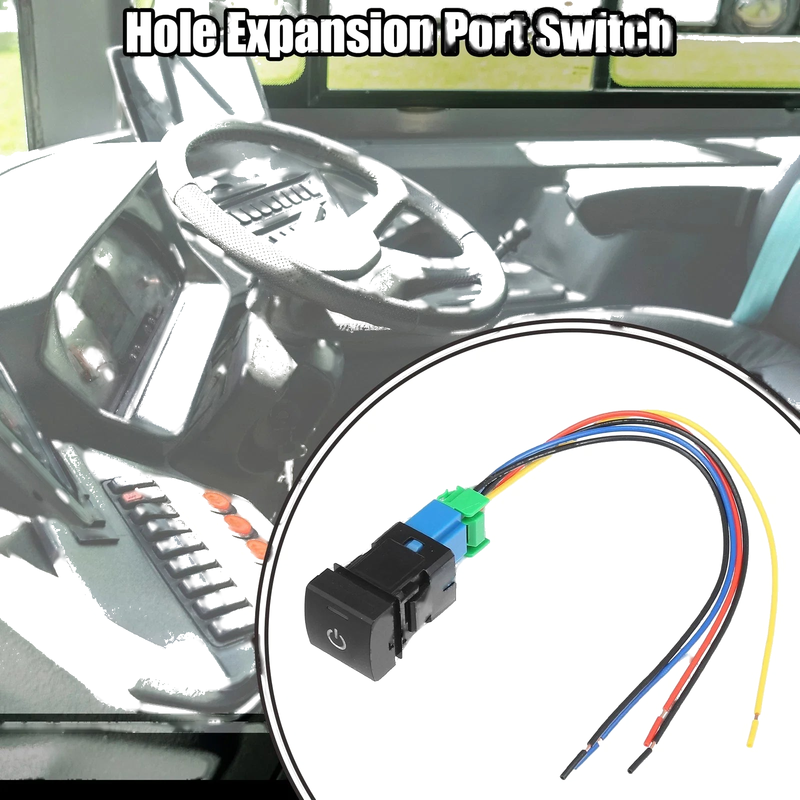 Toyota Vehicles Hole Expansion Port Switch Power Switch with Wire 1 Pcs