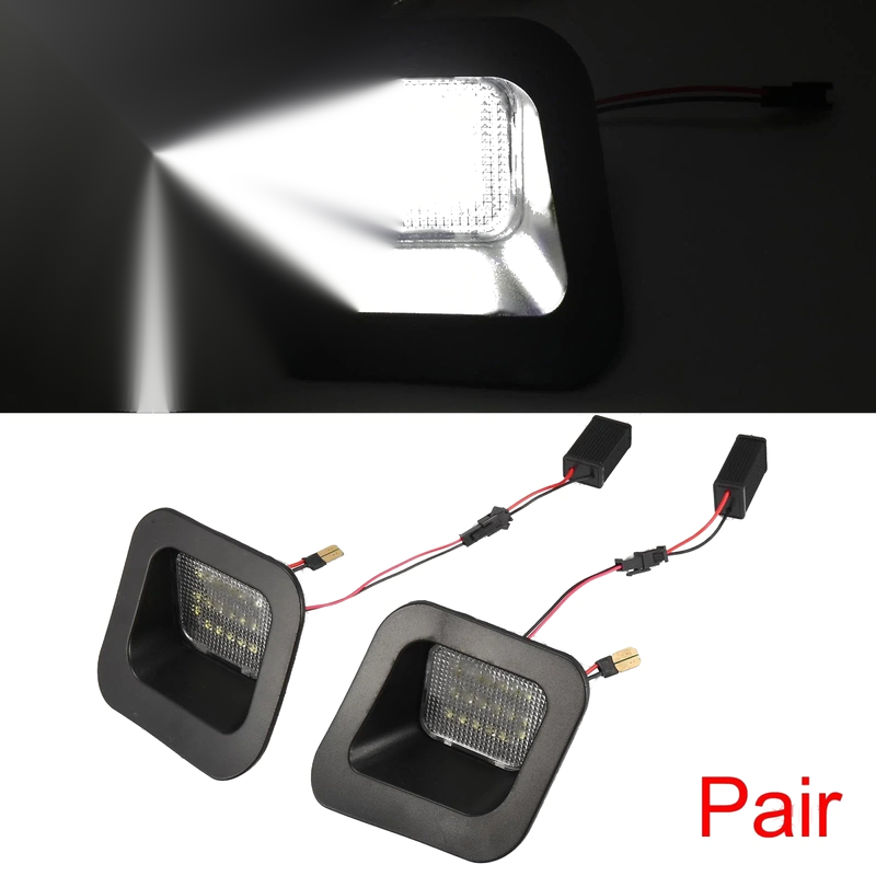Dodge Ram 1500 2500 3500 Pair LED License Plate Lamp Assembly