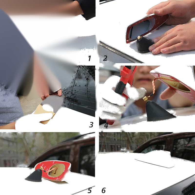 Car Signal Radio AM / FM Aerial Universal White Shark Fin Antenna Cover