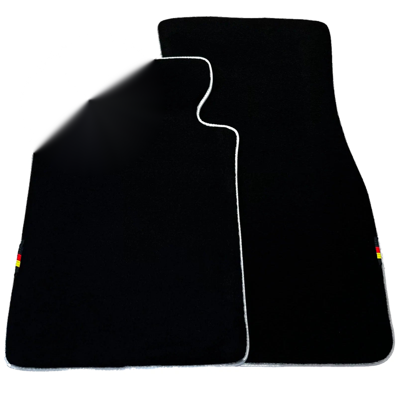 BMW 3 Series E36 Convertible (1993-2000) White Trim Black Floor Mats