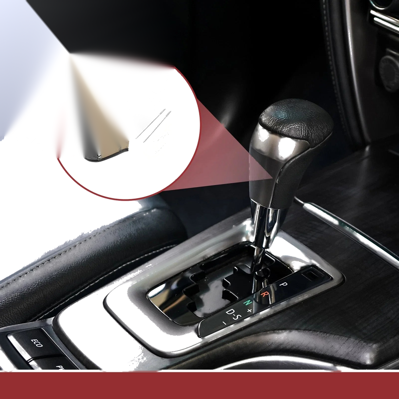 Acura ZDX Black Beige Faux Leather Gear Shift Knob Cover (2010-2012)