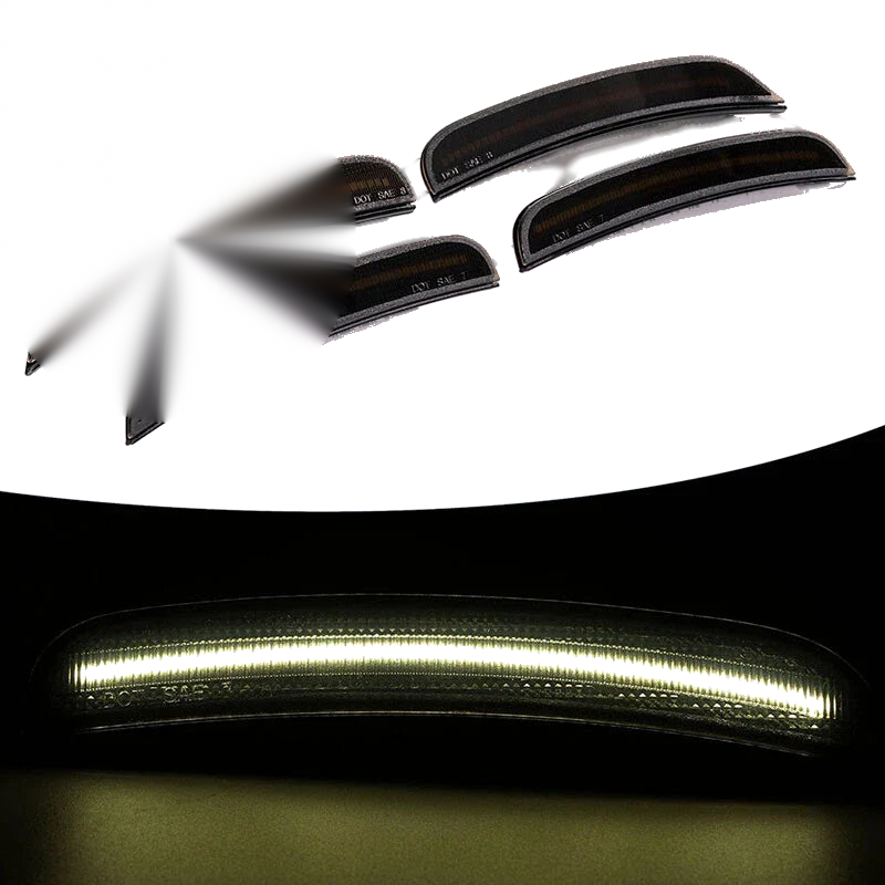 Dodge Charger R / T Scat Pack SXT SRT GT 4 x Smoke LED Side Marker Lights (2015-2022)