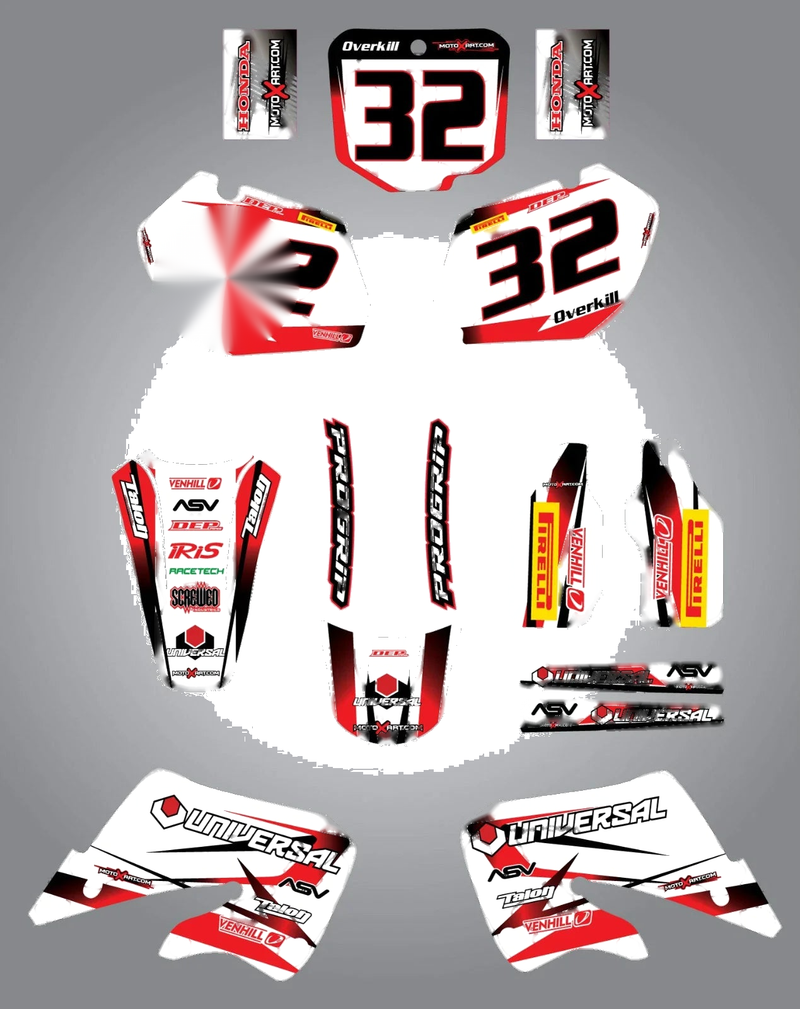 Honda CR 125 Stickers Graphics Full Graphic Kit (1998-1999)
