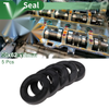 Oil Seal 35x62x12mm NBR Rubber High Pressure Black 5 Pcs