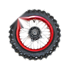 PIT PRO Trail Dirt Bike 10" Front Wheel Rim & Knobby Tire
