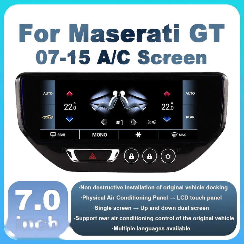 Maserati GT 7" Climate Screen AC Control Panel (2007-2019)
