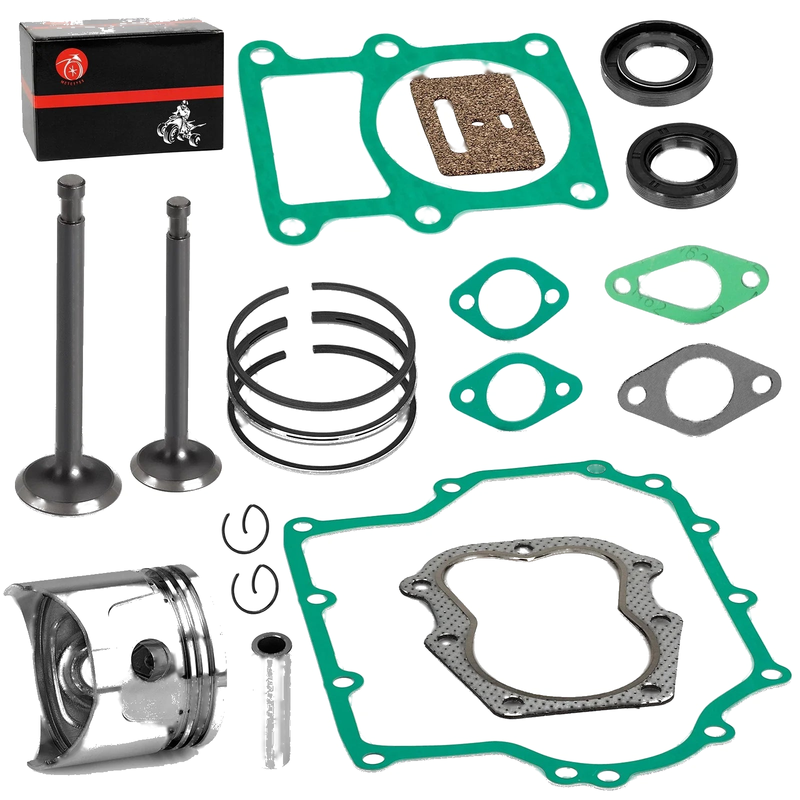 Club Car Gas Golf Cart Engine Rebuild Kit Piston Rings & Valve (1986–1991)