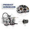 Kawasaki KVF650 Carburetor w/ Intake Boot (2006–2013)