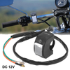 Motorcycle Handlebar Switch / 7/8" / Headlight Toggle Gray