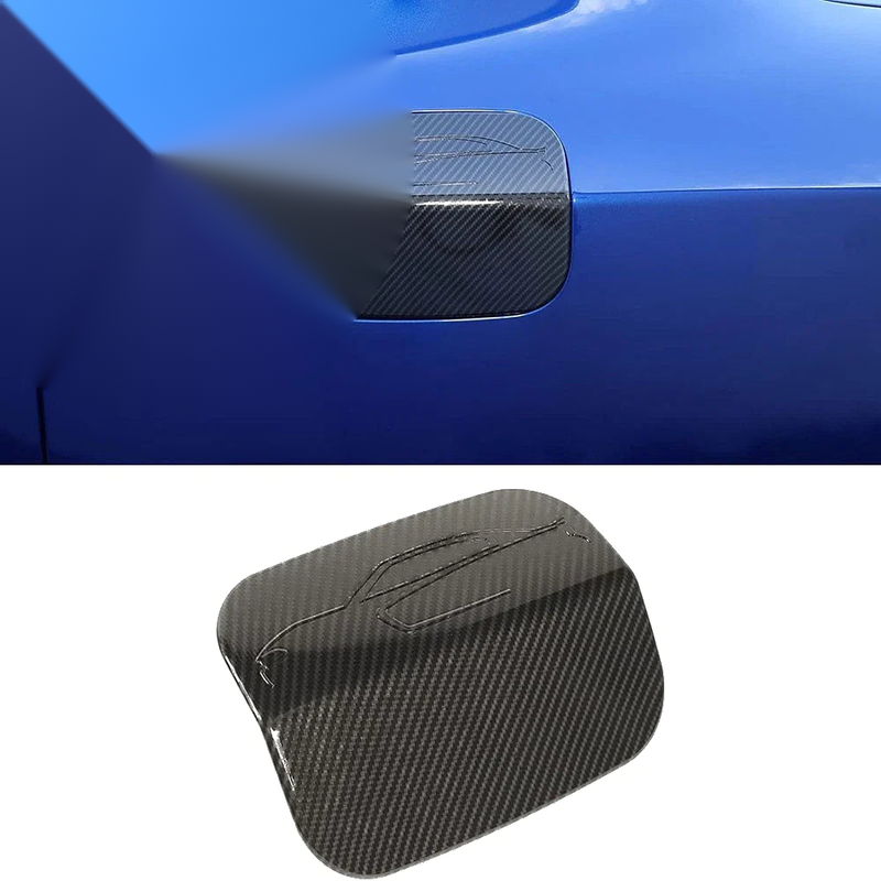 Dodge Charger Carbon Fiber Door Fuel Tank Gas Cap Cover Trim (2015-2023)
