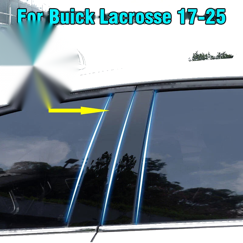 Buick Lacrosse 6PCS Window Pillar Posts Door Trim Cover (2017–25)
