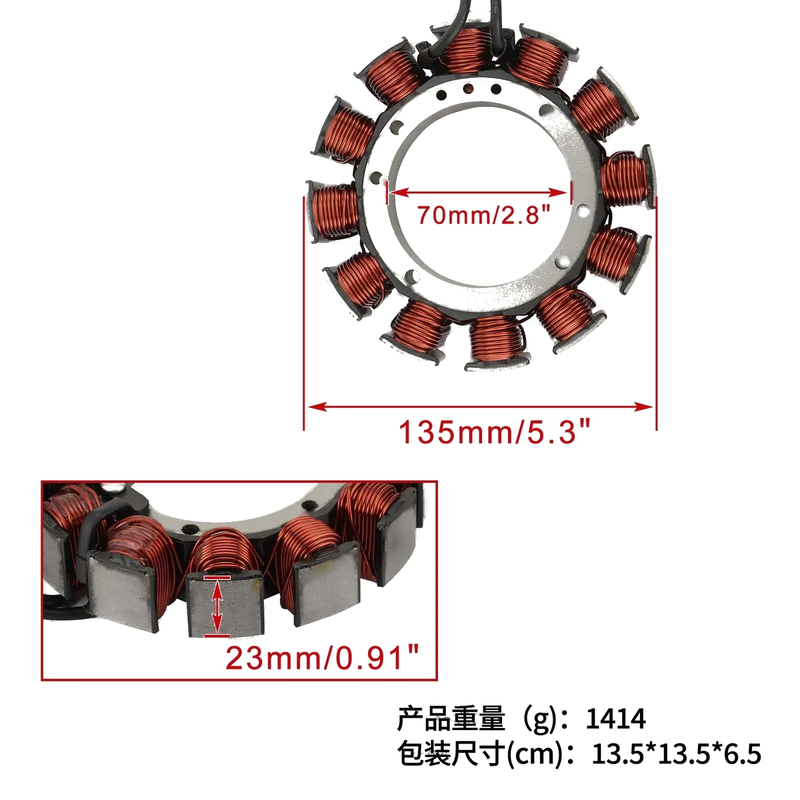 Harley-Davidson ROAD KING FLHR Alternator Magneto Stator Coil (1999–2003)
