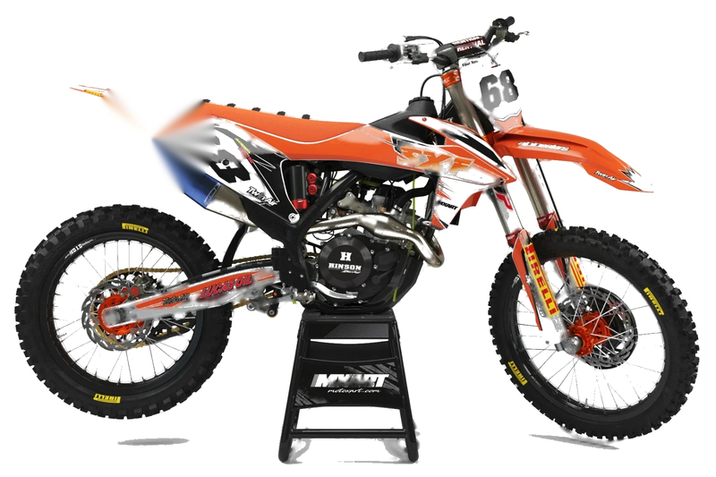 KTM SXF 450 SHOCKWAVE Decal Stickers (2007-2010)