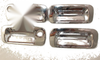 Toyota Land Cruiser FJ80 1990-1997 Chrome Door Handle Bowl Cover Trim (2 x)