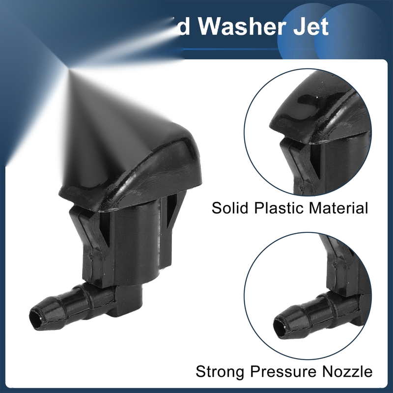 Jeep (2011-2018) 1 Set Windshield Washer Nozzle & Hose Connector
