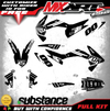 KTM SXF 450 2011-2012 GLOW BLACK STYLE Full Sticker Set Custom Decals